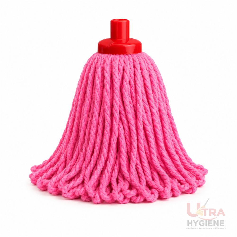Full Colour Round Mop 300GSM Red